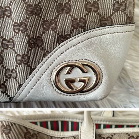 Vintage white Guccisima tote - Picture 2 of 13